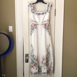 Zimmermann ivory cross stitch dress
